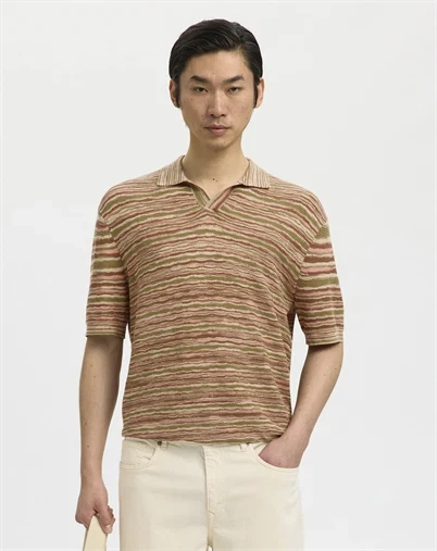 Selected - SLHMuse Relaxed Polo - Deep Lichen Green